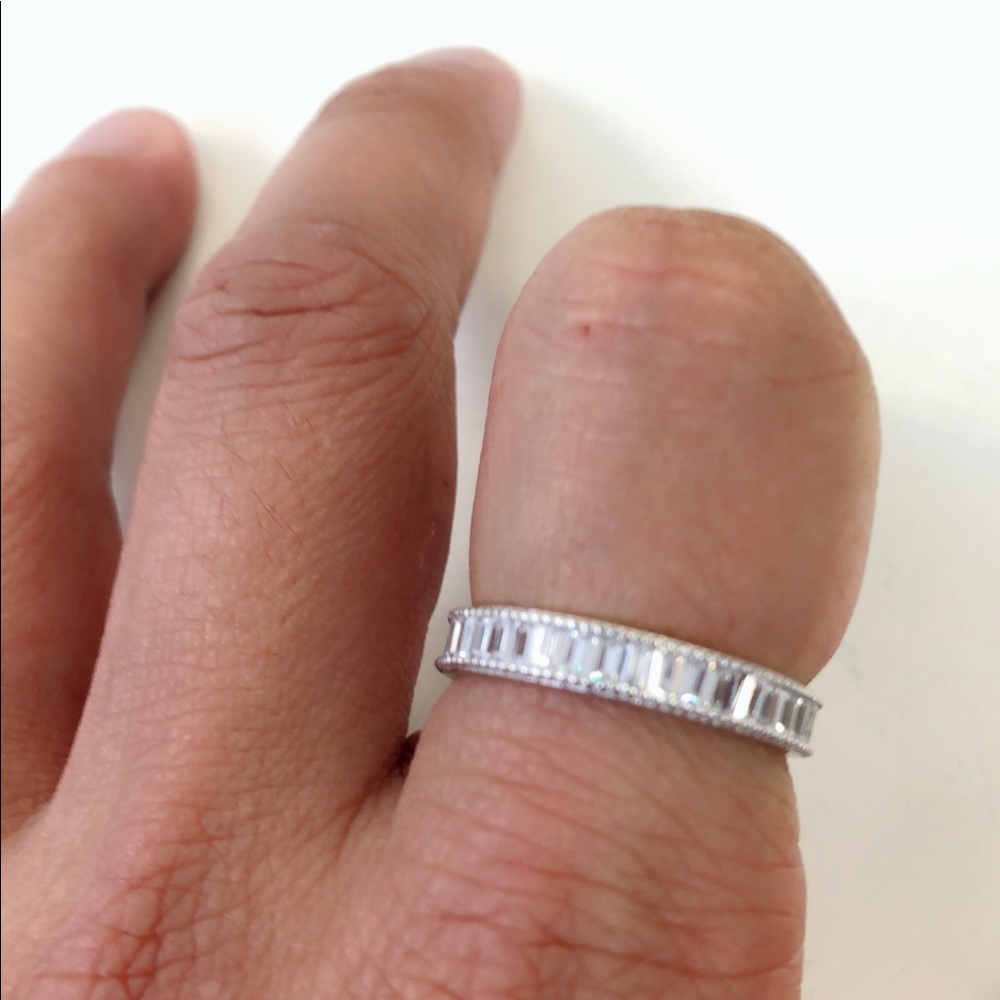 sterling silver 925 eternity ring - Picture 4 of 7